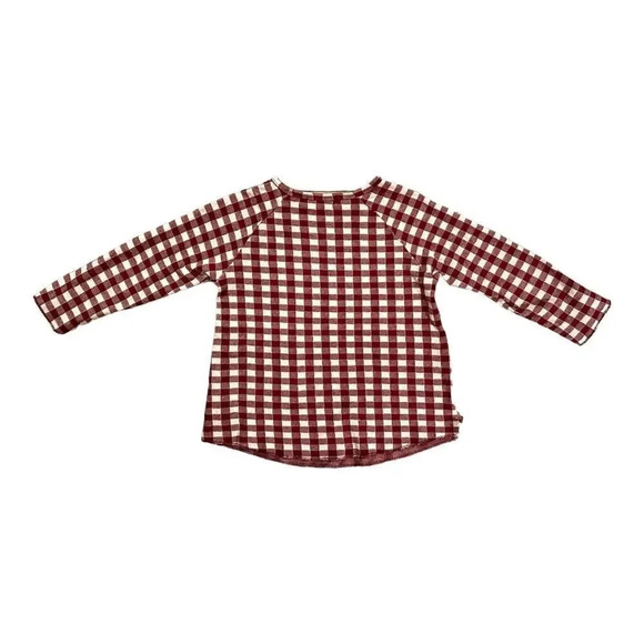 Zara | Red and White Checkerboard Top (9-10 yrs) - Picture 4 of 5